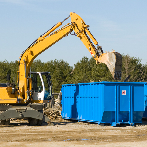 are there any restrictions on where a residential dumpster can be placed in Walcott Wyoming